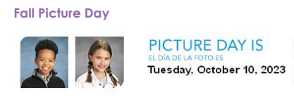 Fall Picture Day at Springale Elementary through lifetouch on Tuesday, October 10, 2023