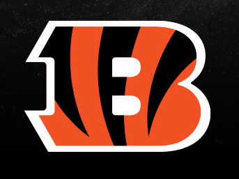 Bengals logo, B with tiger stripes.