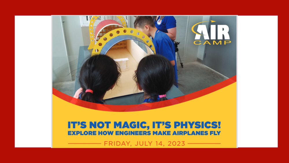 Air Camp Graphic for posting logo with students